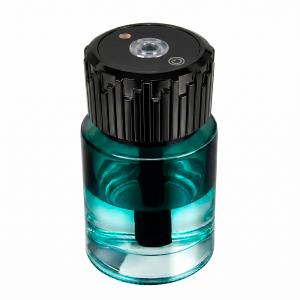 Humificador negro de aromaterapia para auto con proyección de luz estrellada