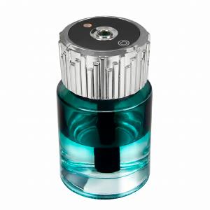 Humificador plateado de aromaterapia para auto con proyección de luz estrellada