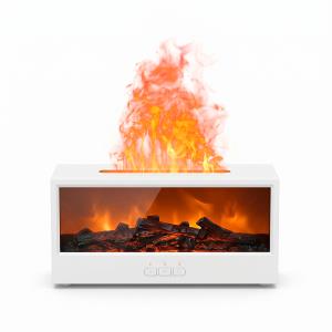 Difusor blanco de aceites esenciales en forma de chimenea portátil