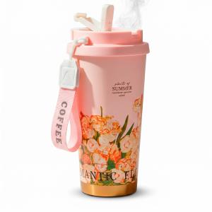 Vaso Térmico de Acero Inoxidable Rosado